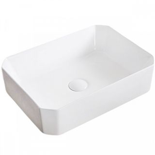 Раковина накладная BelBagno 49см белая BB1386